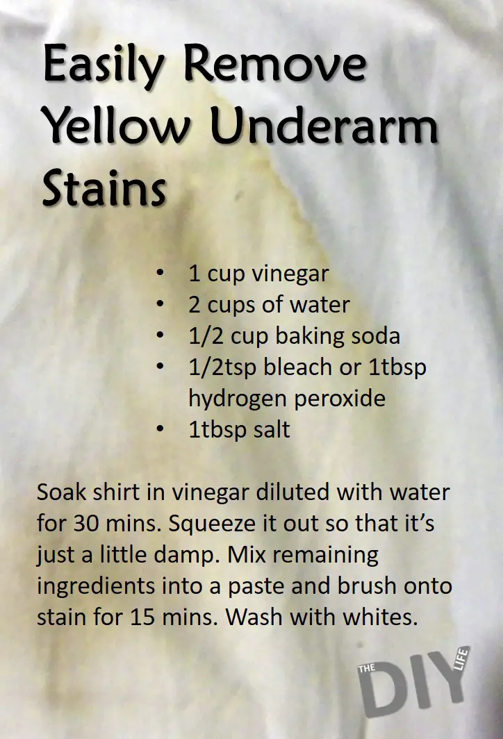 Remove Yellow Sweat Stains From Shirts