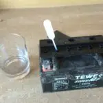battery removing water