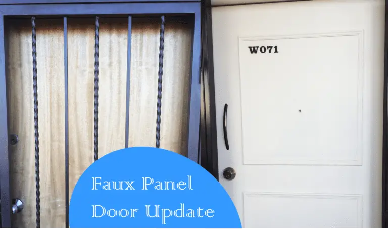 Faux Panel Door Update, Modernise Your Home’s Entrance