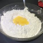 flour and egg mixture