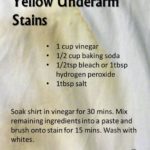 remove yellow underarm stains