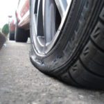 flat car tyre