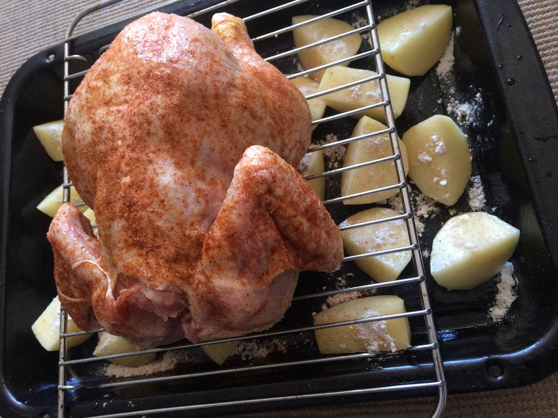 prepared roast chicken