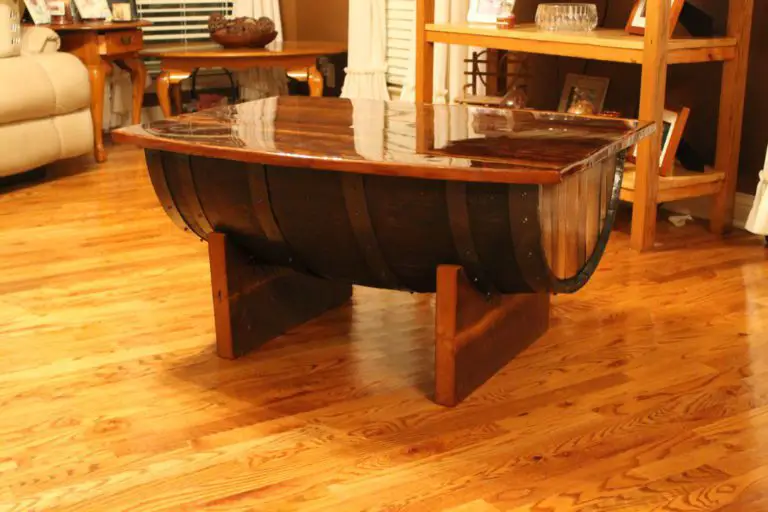 Reclaimed Whiskey Barrel Coffee Table