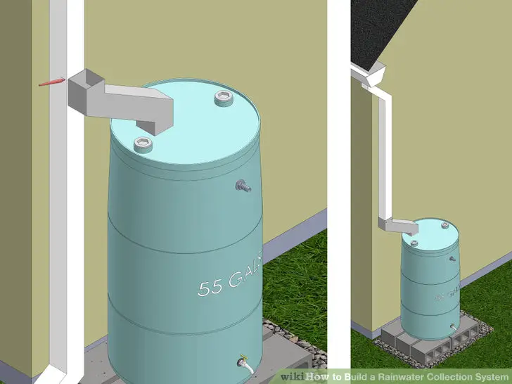 rainwater collection modification