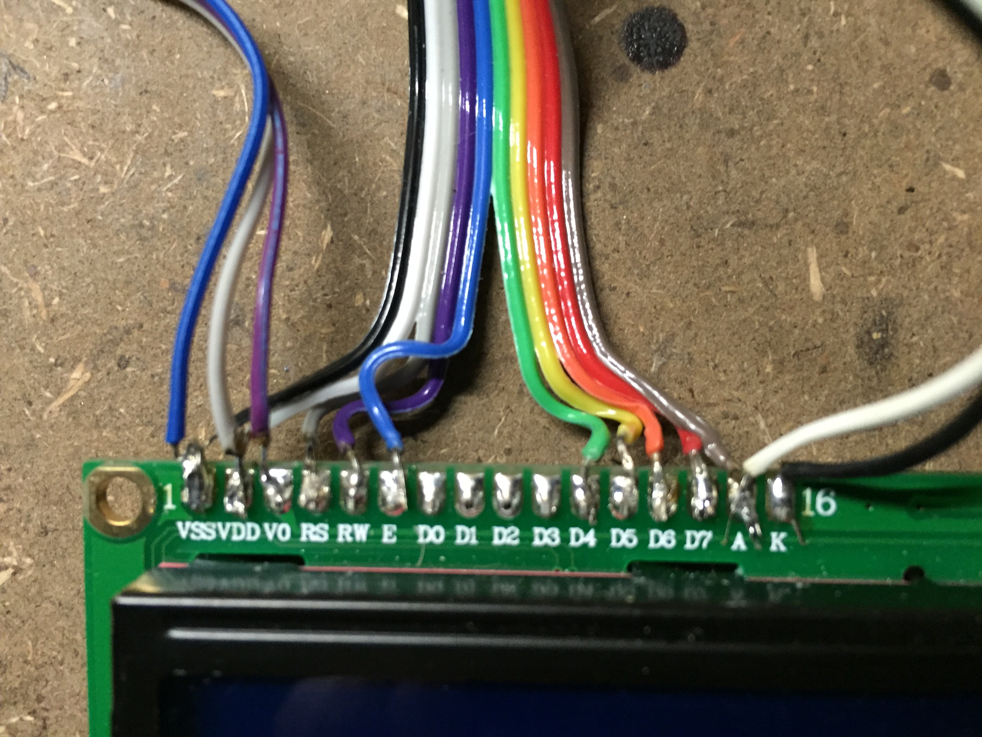Arduino LCD Screen Pin Connections