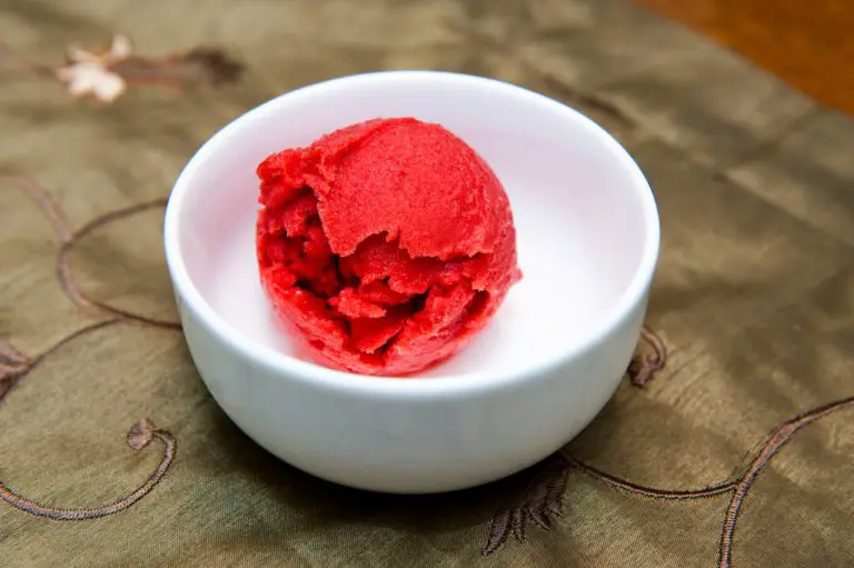 Super Easy Strawberry Sorbet