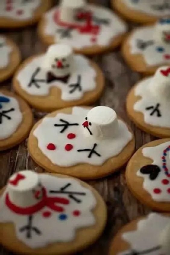 melting-snowman-cookies
