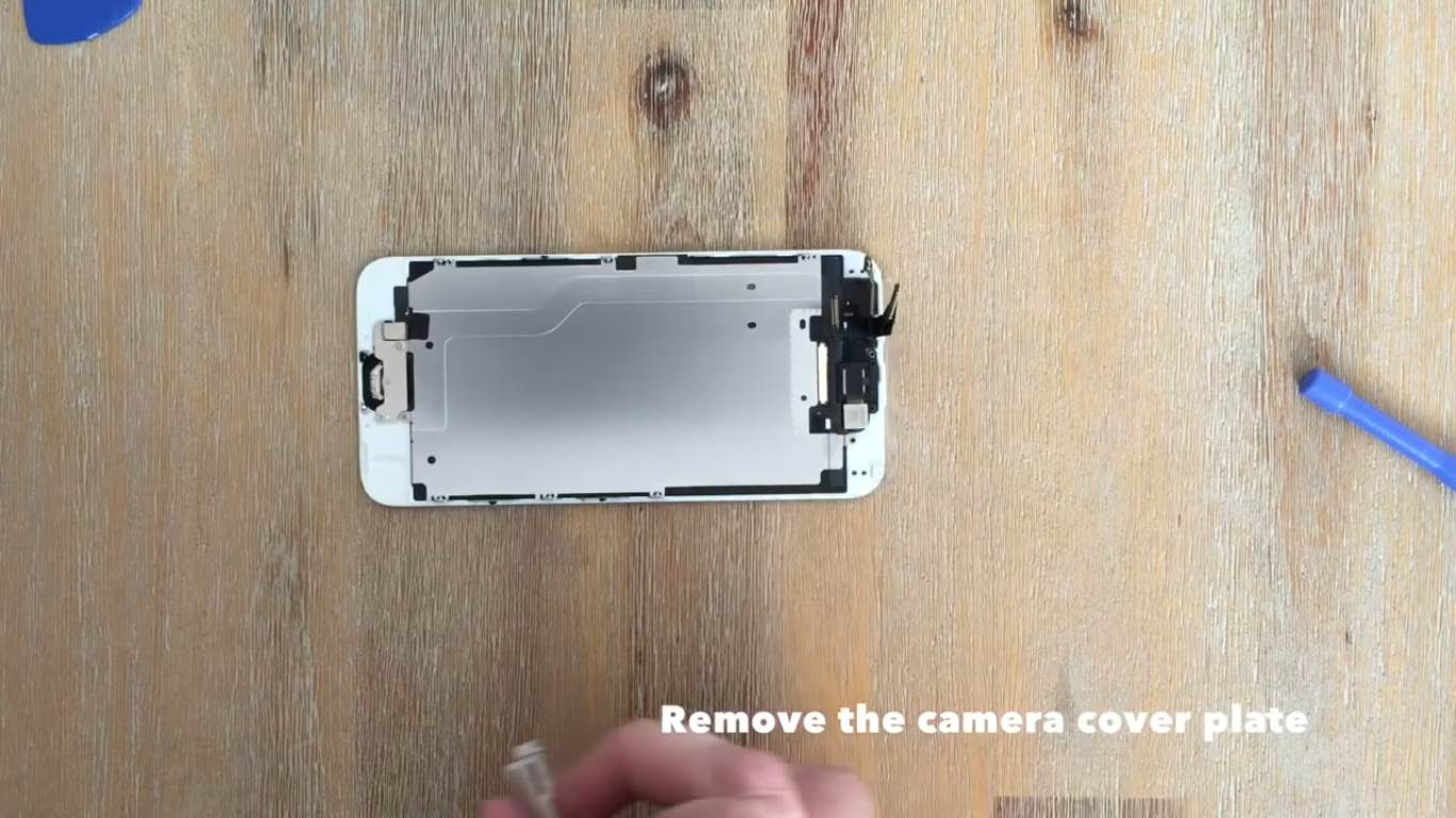 remove the camera cover plate