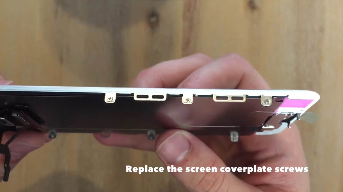 replace the screen coverplate screws