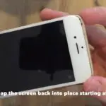 snap the screen back into place