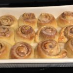 cinnabon copycat recipe, cinnamon rolls baked and iced