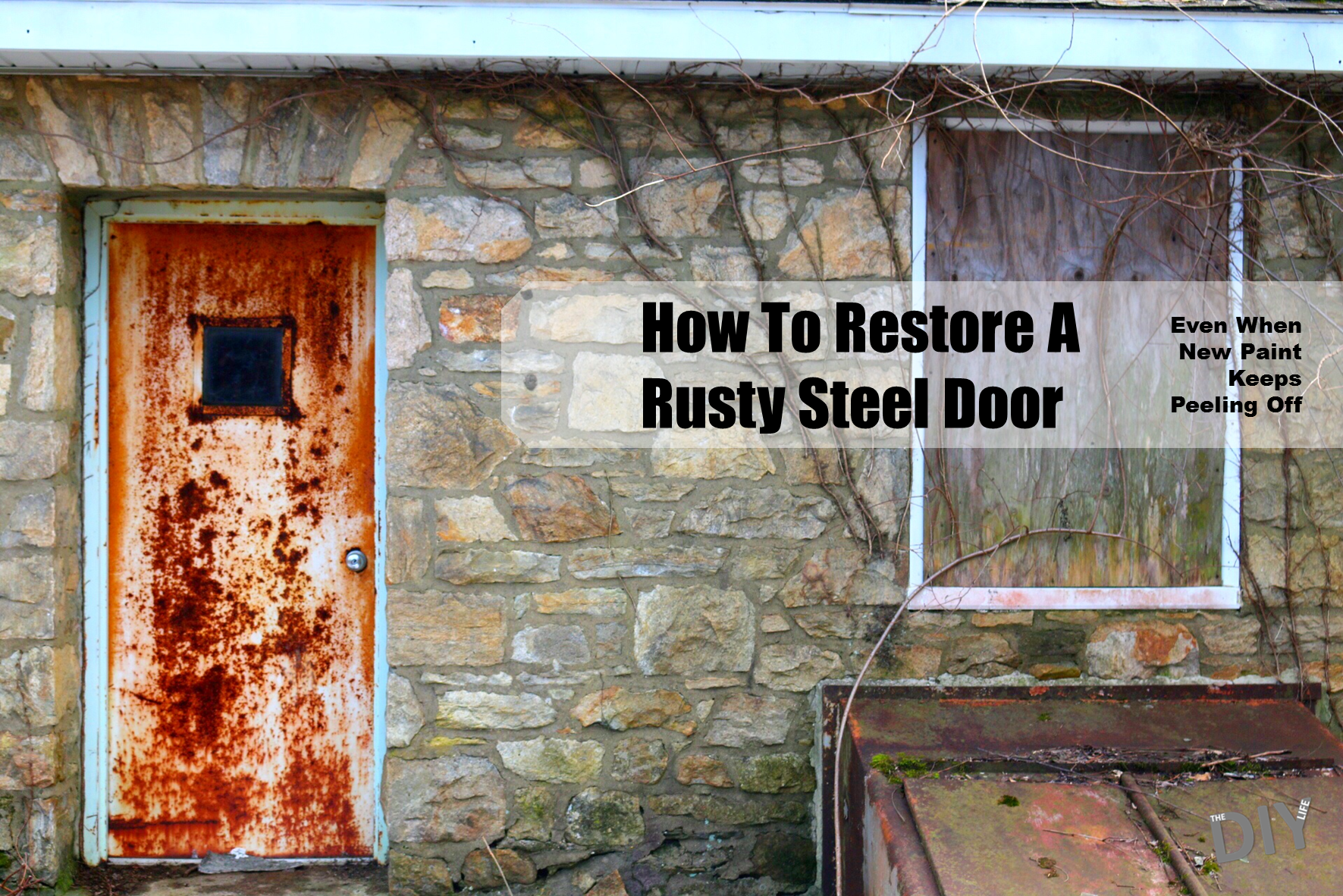 restore a rusty steel door