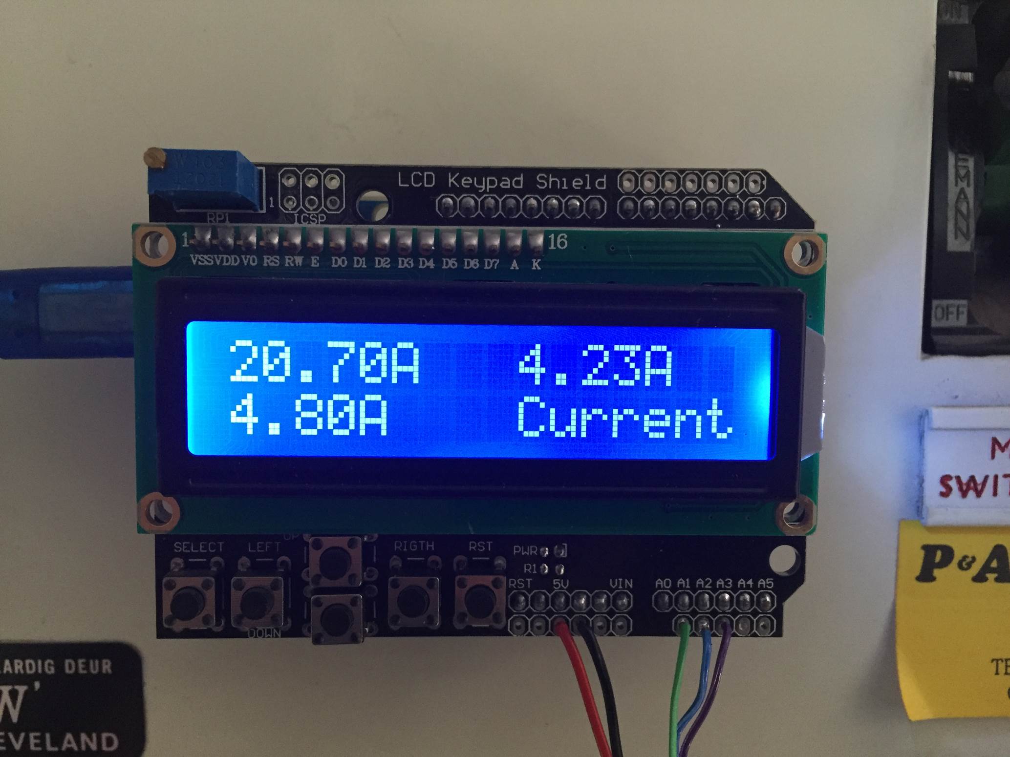 3 phase energy meter current screen