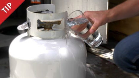 figure out how much propane is left in your gas tank