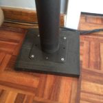 homemade speaker stand base
