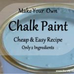 Make your own chalk paint, cheap and easy recipe