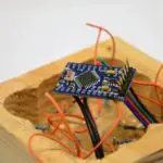arduino soldered to the electronics