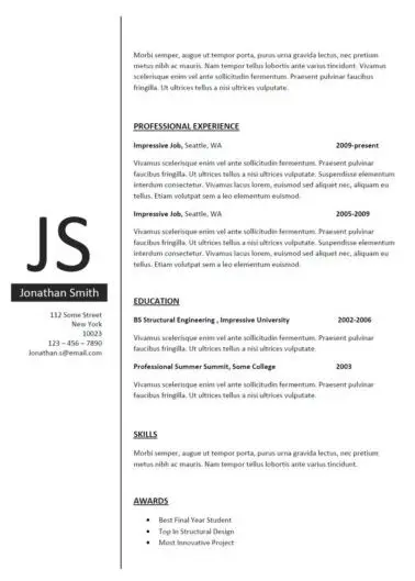 clean-resume-template-sample