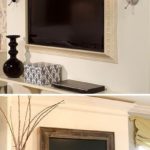 frame your tv with moulding trim