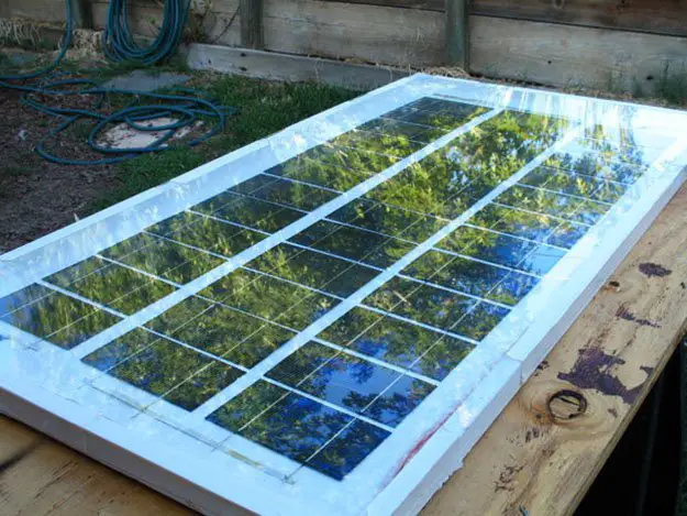 homemade 63 watt solar panel