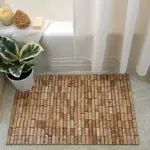make a cork bath mat