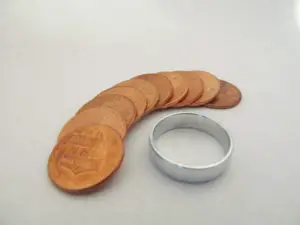 make a ring by melting pennies 2