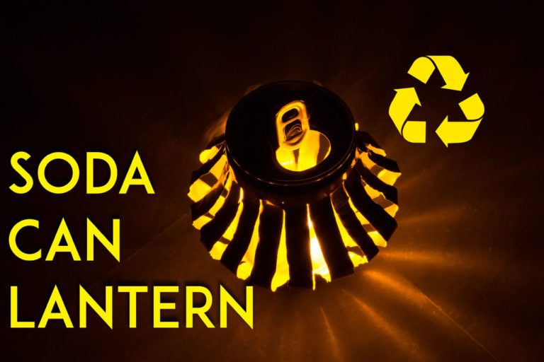 LED Lantern From A Recycled Soda Can