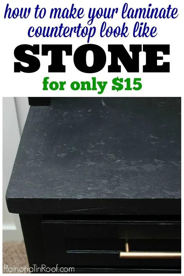 make your laminate countertop look like stone