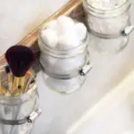 mount mason jars above the sink