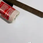 stick the tape onto the can