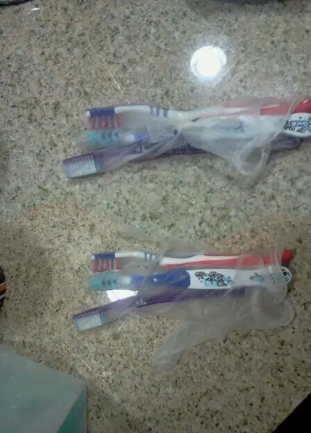 disposable gloves for toothbrush