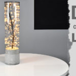 diy indoor and outdoor concrete lamp