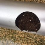 fill the PVC pipes with soil