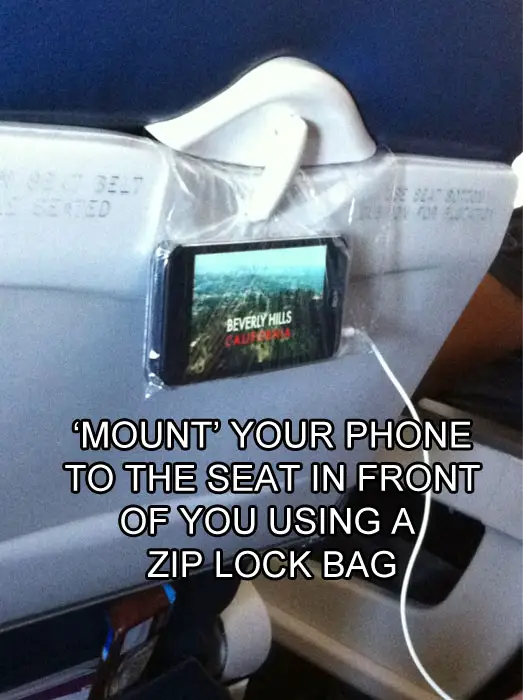 mount your phone on the seat