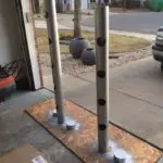 spray painting the pipes