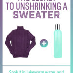 unshrink your favorite sweater