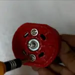 screw the motor to the casing