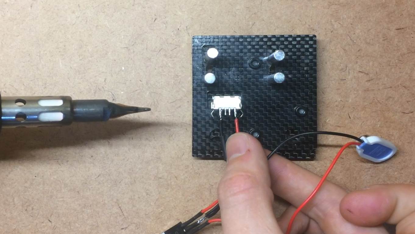solder regulator output to USB socket