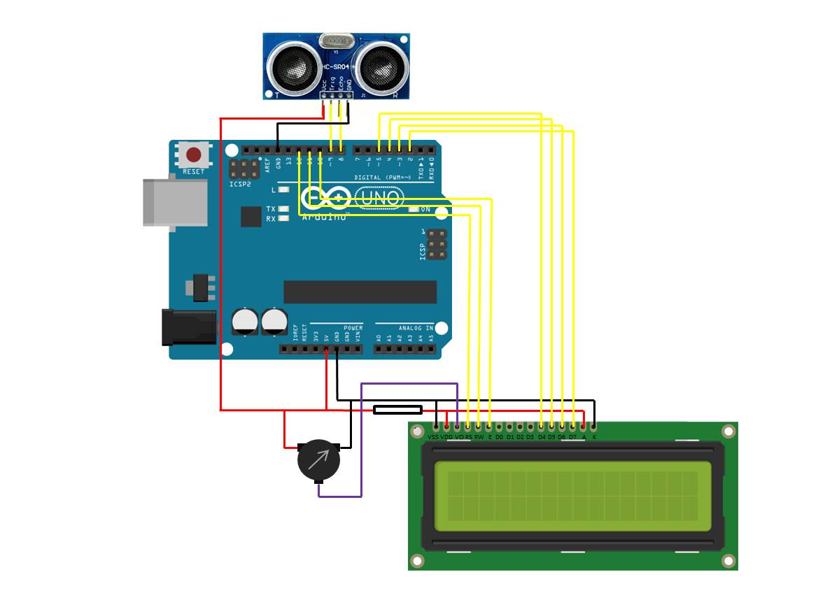 Ultrasonic Sensor LCD Panel