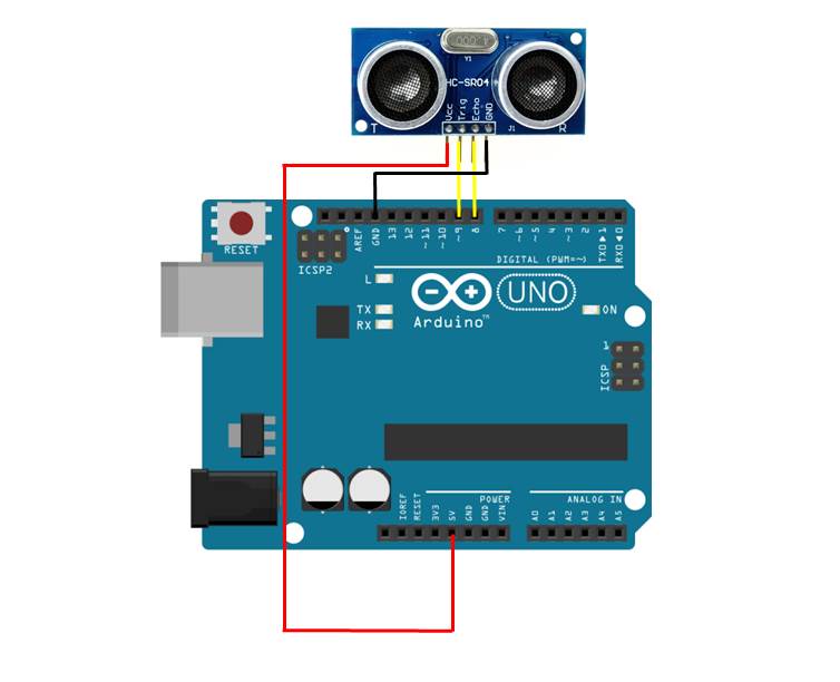 Ultrasonic Sensor Serial Monitor