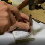 use a center punch to mark the circles