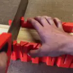 Cut The Wood With A Miter Box