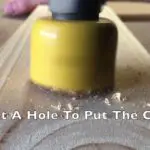 Use A Drill And 40mm Hole Saw
