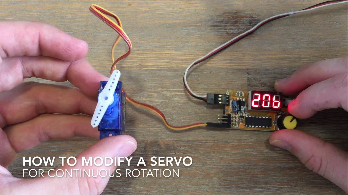 Modify A Servo For Continuous Rotation