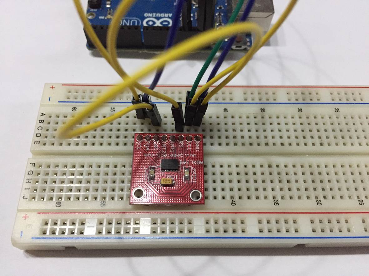 ADXL345 Breadboard Connection 2