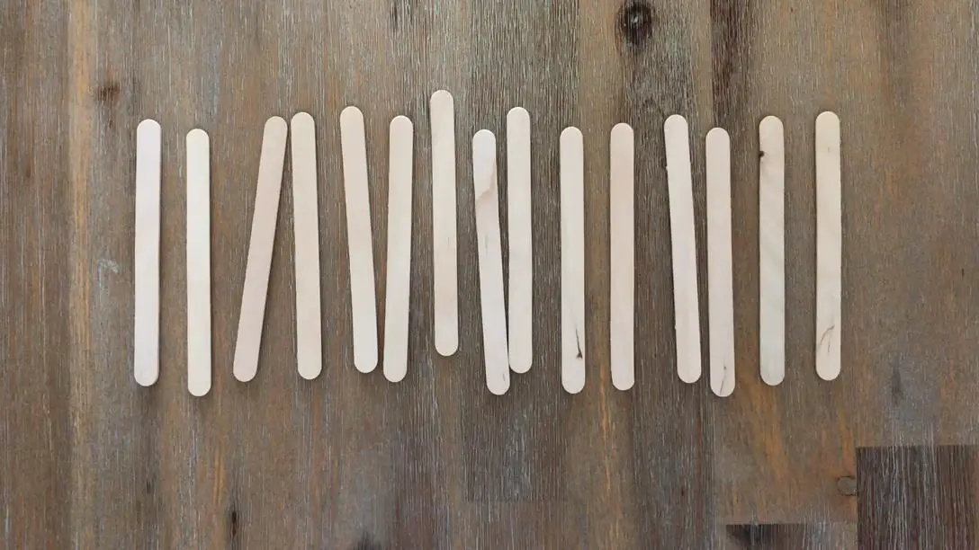 count out groups of 15 sticks