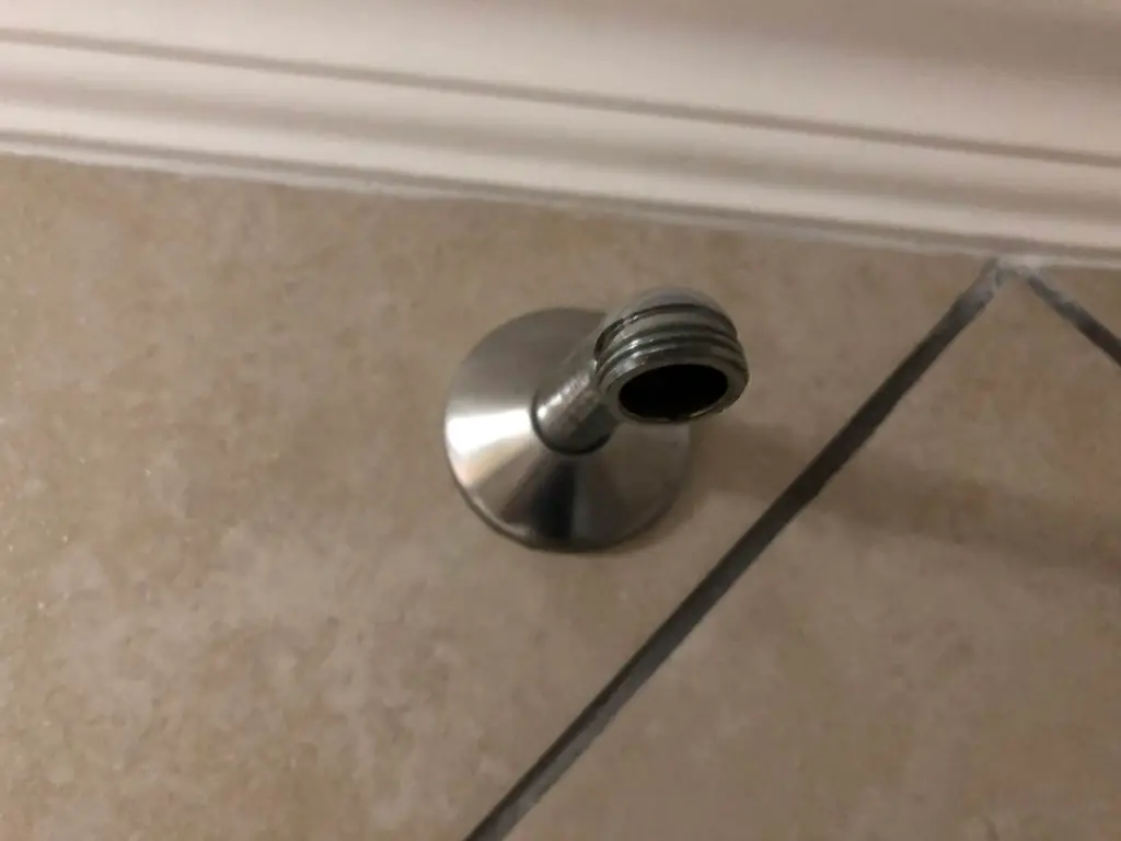 Shower Spout With Old Rose Removed