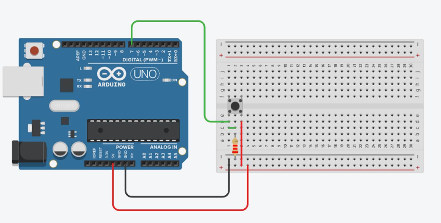 Push on One Arduino Input - The