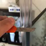 cut the seal with a craft knife